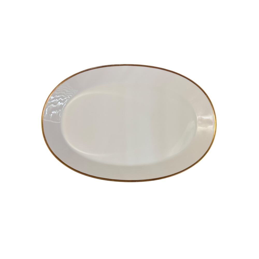 Vintage 1970 Hutschenreuther Noblesse 14" Serving Platter – Gold Trim